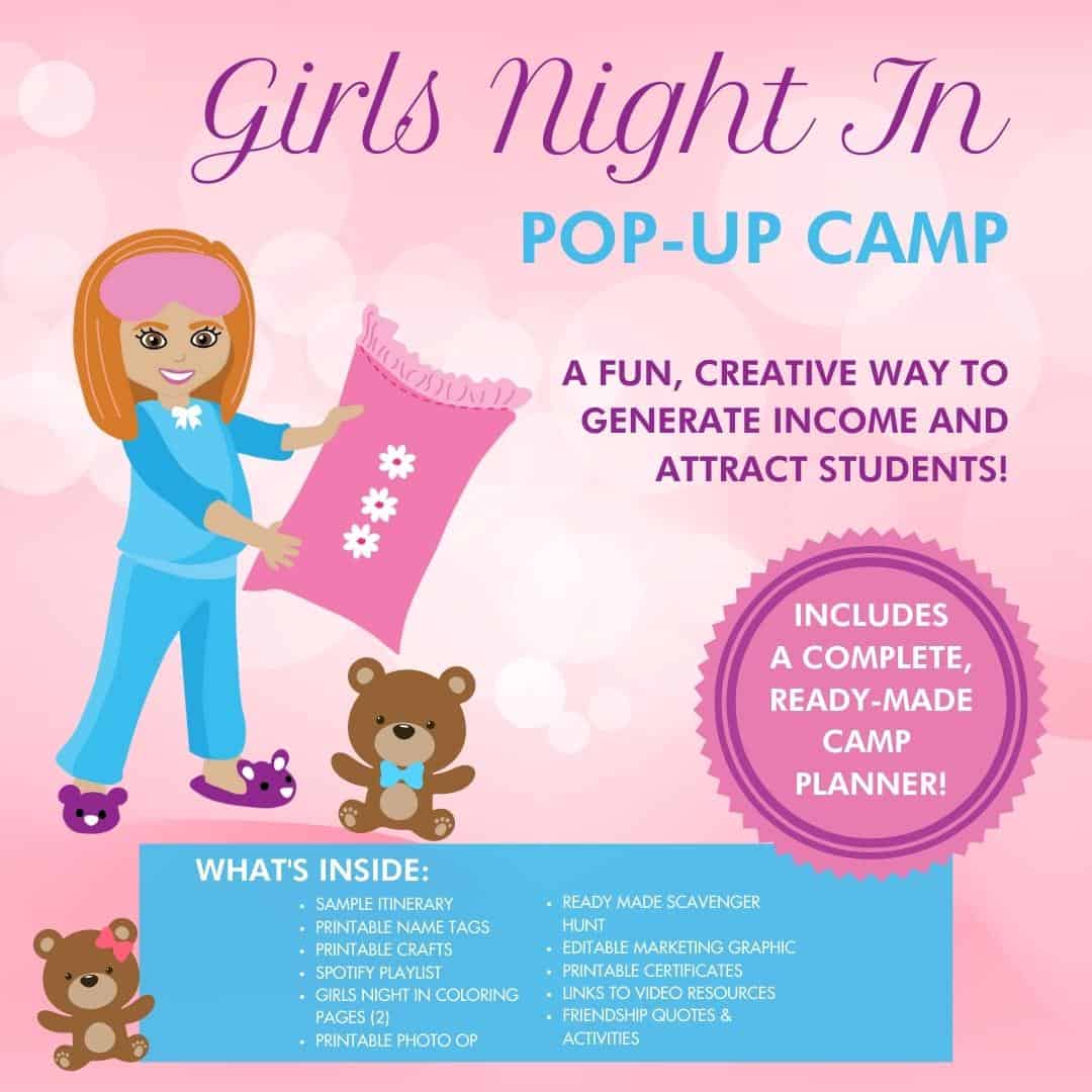Girls' Night In Pop-Up Camp