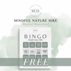 Mindful Nature Hike Bingo