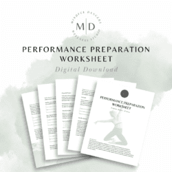 Performance Preparation Worksheet