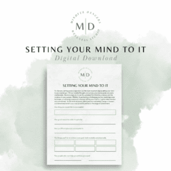 Setting Your Mind to It Worksheet