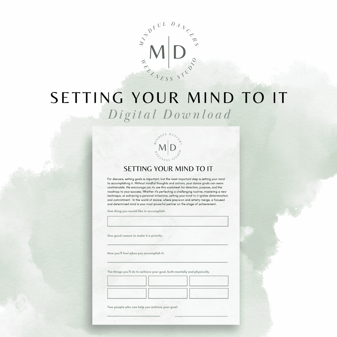 Setting Your Mind to It Worksheet