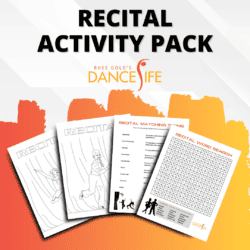 Recital Activity Sheets Packet